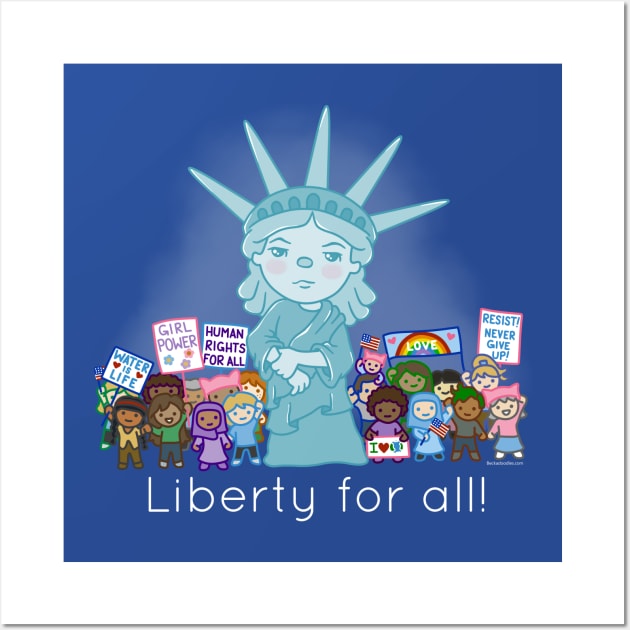 Liberty For All Wall Art by beckadoodles